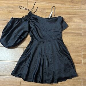 ASOS Black One-Shoulder Dress